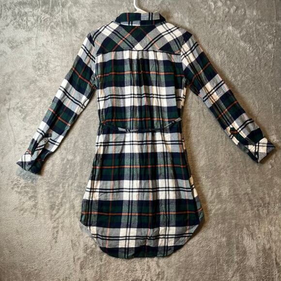 Rails Nadine Button Down Shirt Dress Plaid Flannel Size XS - Picture 6 of 8